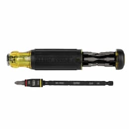 Klein Tools 14-in-1 HVAC Adjustable-Length Impact Screwdriver with Flip Socket