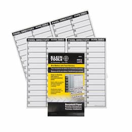 Wire Markers for Household Electric Panel w/ 48 Circuit Directory