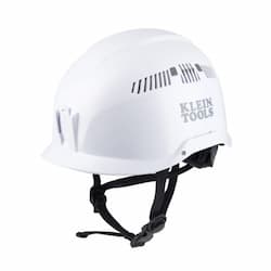 Vented Safety Helmet, Class C, White