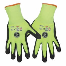 Klein Tools Touchscreen Work Gloves, Cut Level 4, Large, 2-Pair, Yellow