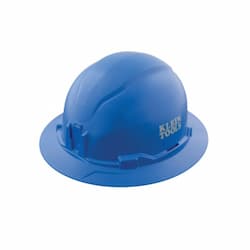 Non-Vented Hard Hat, Full Brim, Blue