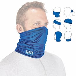 Klein Tools Washable Cooling Band Neck and Face, UPF 50+, Blue