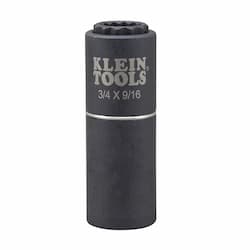 3/4" & 9/16" 12-Point 2-in-1 Impact Socket