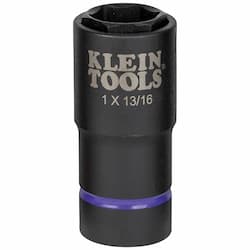 6 Point 2-in-1 Impact Socket, 1-in & 0.81-in