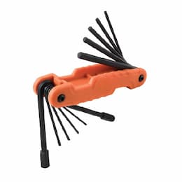 Pro Folding Hex Key Set, 11 Keys