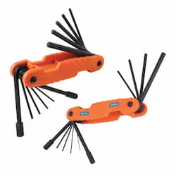 Pro Folding Hex Key Set, SAE & Metric