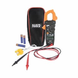 Digital Clamp Meter w/ Temperature, 400 Amp, AC Auto Ranging