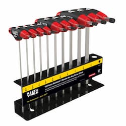 Klein Tools 10 Piece Journeyman Red T-Handle Hex Key Set