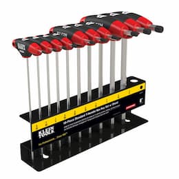 10 Piece Journeyman Red T-Handle Hex Key Set