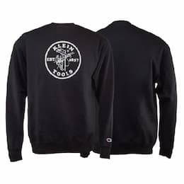 X-Large Pullover Crew, Black