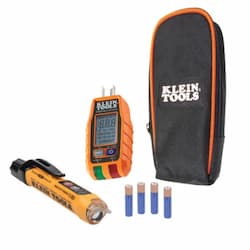 Premium Non-Contact Voltage & GFCI Receptacle Electrical Test Kit