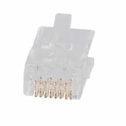 Pass-Thru Modular Data Plugs, RJ45-CAT6A, UTP, 50pc