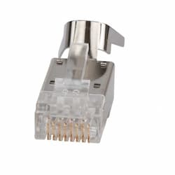 Pass-Thru Modular Data Plugs, RJ45-CAT6A, Shielded (STP), 50pc