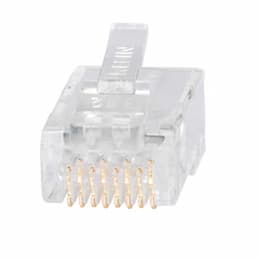 Pass-Thru Modular Data Plugs, RJ45-CAT6A, UTP, 200pc