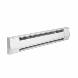 3-ft 570W/750W Baseboard Heater, High Altitude, 208V/240V, White