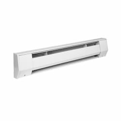 4-ft 750W/1000W Electric Baseboard Heater, 208V/240V, 4.2 Amp, White