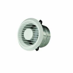 6-in Ventilation Grill, Collar & Damper for External Mount Duct Fans