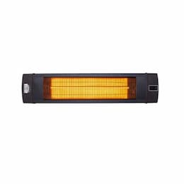 2500W Infrared Radiant Heater, Up to 250 Sq Ft, 230V, Black