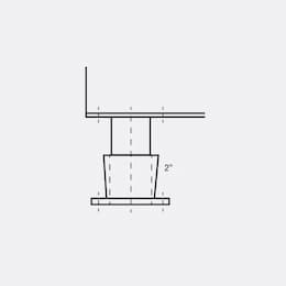 Pedestal for HLB Draft Barrier Heater