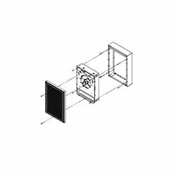 King Electric Surface Mounting Box for KAWH Wall Heaters, Single Unit, White