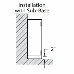 2-in Sub-Base for 48-in KCA Cabinet Heaters