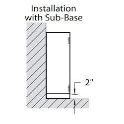 2-in Sub-Base for 66-in KCA Cabinet Heaters