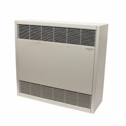 28-in 2kW Cabinet Heater, 1 Phase, 250 CFM, 240V, White