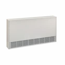 57-in 2500W Cabinet Heater, Low Density, 1 Phase, 208V, White