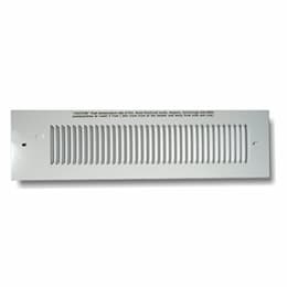 Grill for KT Kickspace Heater, Overlap, White