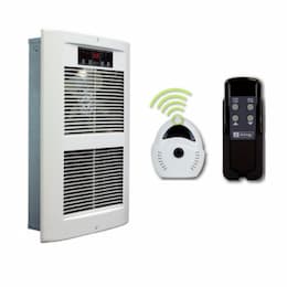 2750W Large ECO2S Wall Heater, 300 Sq Ft, 185 CFM, 22.9 Amp, 120V, White Dove