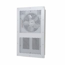 1250W/1500W Vandal Resistant Heater w/ Thermostat, 120V, White