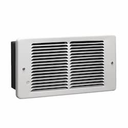 King Electric 2250W Small Pic-A-Watt Wall Heater, 275 Sq Ft, 75 CFM, 9.4 Amps, 208V/240V, White