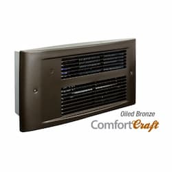 250W/1500W Designer Wall Heater, 175 Sq Ft, 75 CFM, 120V, Oiled Bronze