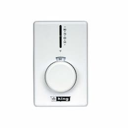 Dual Diaphragm Thermostat, Single Pole, White