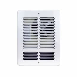 1200W Wall Heater w/ Heatbox Interior & Grill, 208V, White