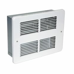 1000W/2000W High Mount Small Wall Heater, 250 Sq Ft, 208V, White