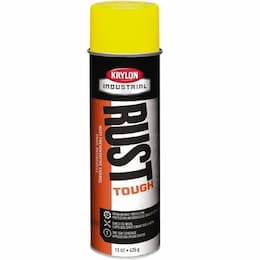 Aerosol Rust Tough Enamel, 15 oz., Safety Yellow