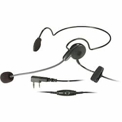 Headset w/Flexible Boom Mic & In-Line Push-to-Talk, Single-Ear Receiver