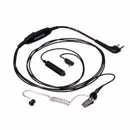 Kenwood Three-Wire Lapel Mic with Earphone (black)