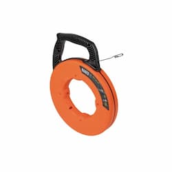 240-Ft Steel Fish Tape w/ Case, Orange