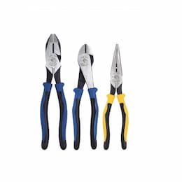 Klein Tools 3 Piece Plier Set w/ Ergonomic Handles