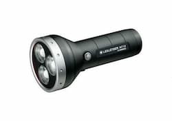 MT18 3000 Lumen 540 Meter Lighting Distance Black Metal LED Flashlight