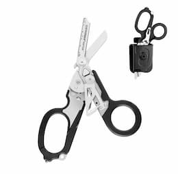 Leatherman Black Stainless Steel Raptor with Black Utility Holster for EMT Belt