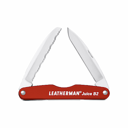 Leatherman Red Stainless Steel 2 Tool Juice B2 Aluminum-Handled Pocket Knife