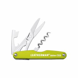 Green Stainless Steel 4 Tool Juice CS3 Pocket Multitool