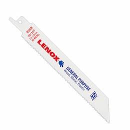 Lenox 14TPI Bi-Metal Reciprocating Saw Blade, 8''