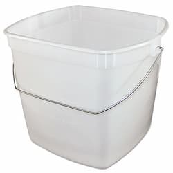 Square Polypropylene Utility Pail, Square