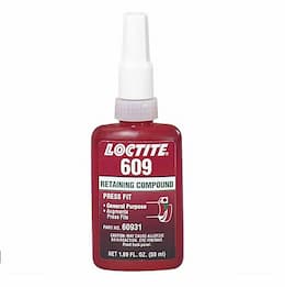 Loctite  Green 609 Retaining Compound, 50 ml, 3000 psi