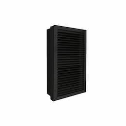 King Electric 2750W Electric Wall Heater w/ Wall Can, STAT & Disconnect, 120V, BLK