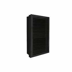 King Electric 4500W Electric Wall Heater w/ Wall Can, STAT & Disconnect, 208V, BLK